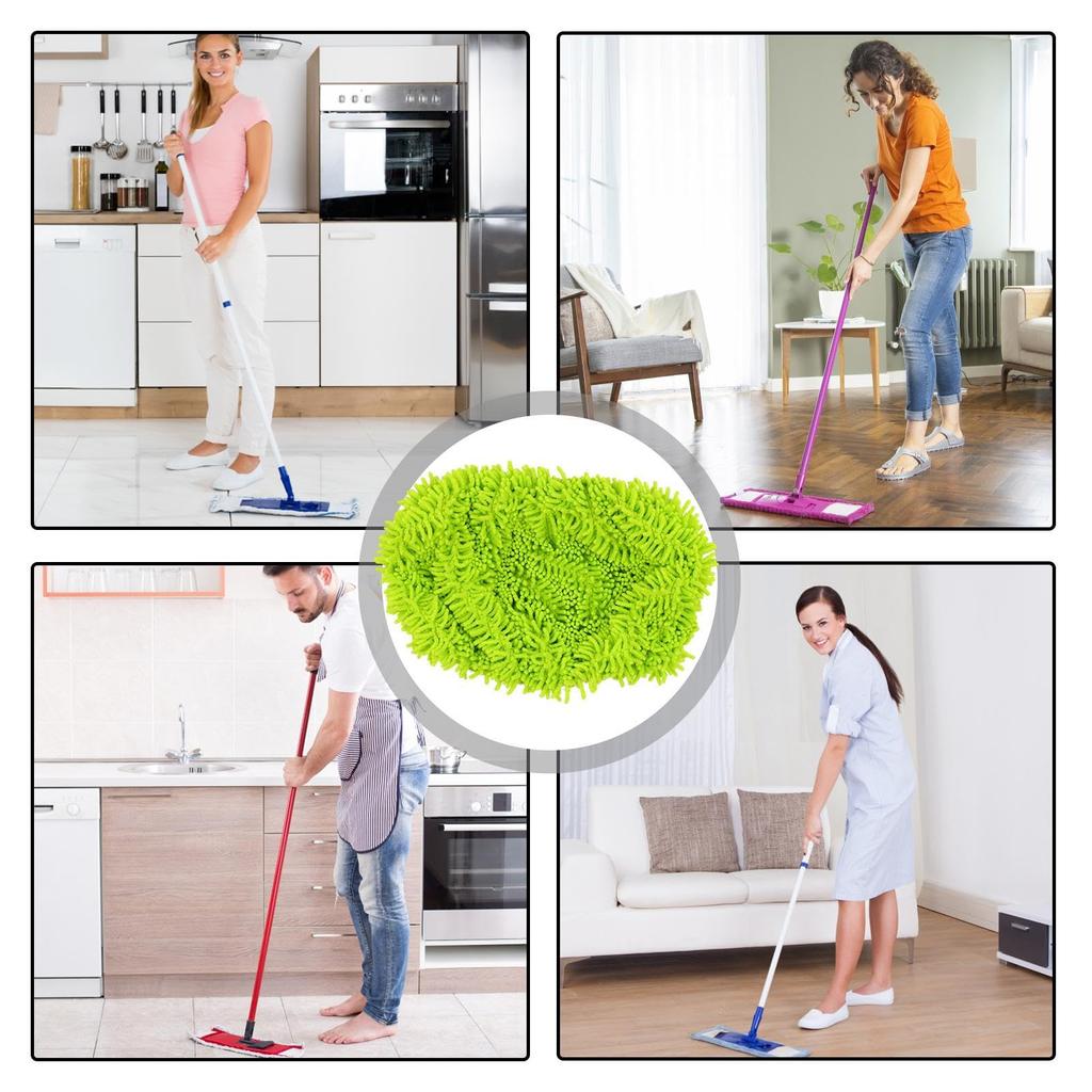 1 Stuk Microvezel Dweildoek, Schuurgedeelte, Huishoudelijke Badkamerreiniging, Swiffer Platte Dweilen, Herbruikbaar, Geschikt voor 25x11,5cm Dweil