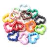10pcs Solid Color Acrylic Baking Paint Pixel Heart Frame Beads For Jewelry Making DIY Necklace Bracelets Phone Chain Keychain