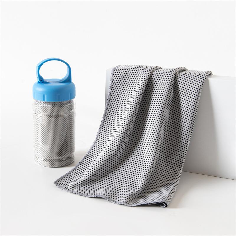 1 Stück atmungsaktives Kühlhandtuch, ultraweich, leicht, Mikrofaserhandtücher, schnell trocknend, Hitzschlagprävention, Yoga, Schwimmen, Fitnessstudio Handtuch
