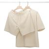 Casual Suit Men's Summer Cotton Solid Color Short-sleeved T-shirt Shorts 2-piece Suit