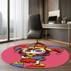 The Amazing Digital Circus Printed Round Rug Carpet Chair Rug Area Rug Entryway Doormats,for Office Chair Living Room Bedroom Kitchen Room.