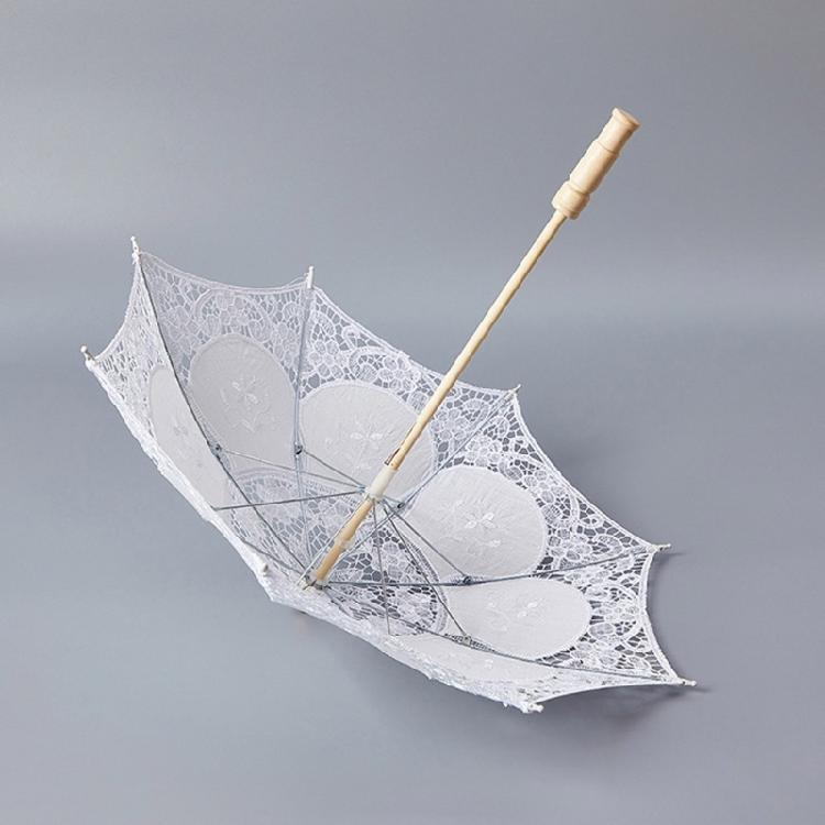 Lace Parasol Elegant Lace Umbrella for Outdoor Party Photo Props Decorative Parasol Lacework Umbrella for Garden