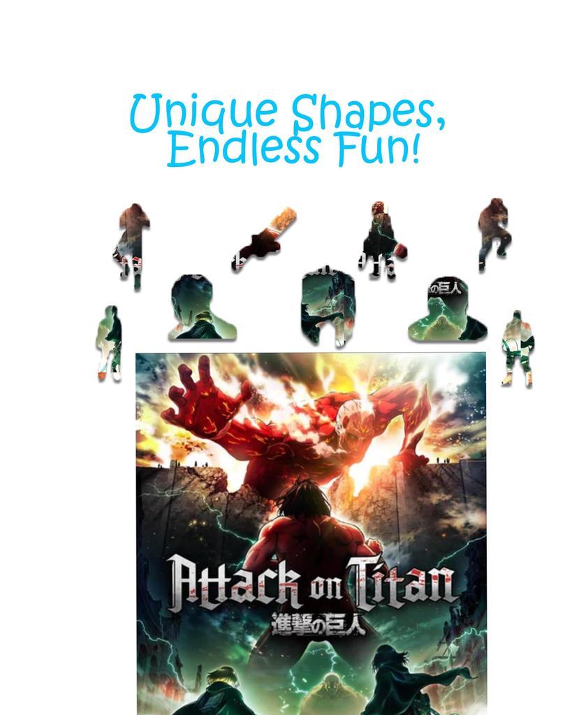 CRAFTHUB Attack on Titan Puzzle - Final Battle, Assault on Trost - Wooden Jigsaw Puzzle, 308 Pieces, A3 Size, 15.1" x 11".