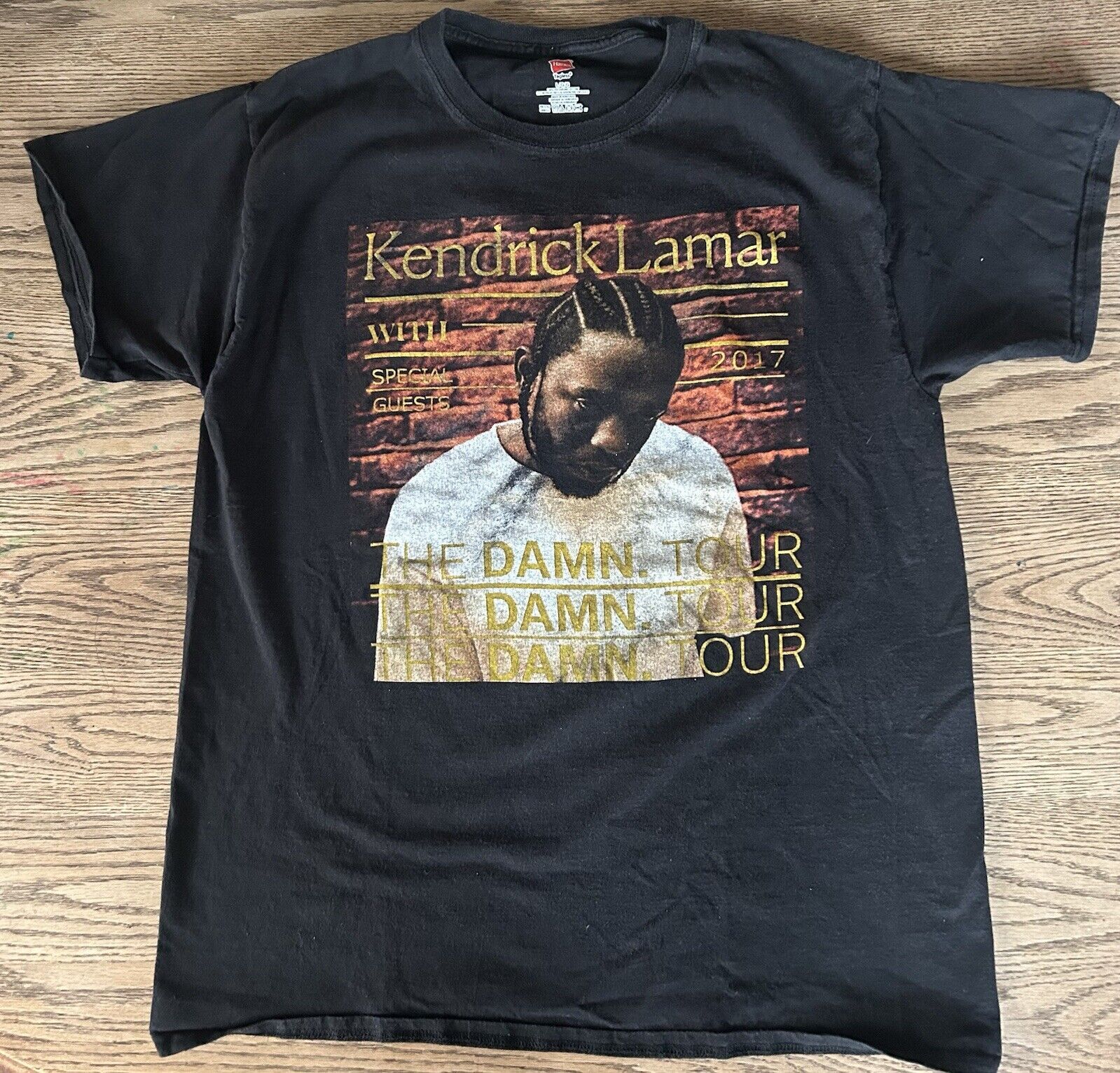 Kendrick Lamar THE DAMN tour Vintage T-Shirt Super Bowl 2017 AHN00749 XL