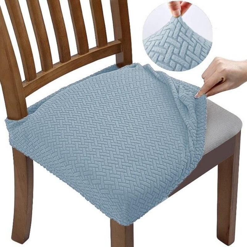 Coprisedili per sedie jacquard di nuovo design Coprisedili imbottiti per sedie imbottite per sala da pranzo, lavabili anti-polvere elasticizzati