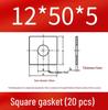 Thick Galvanized Square Iron Washer with Hole for M6-M24 Curtain Wall Use