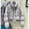 Thickened short Pinghu down jacket, new loose small fashion duck down winter warm jacket