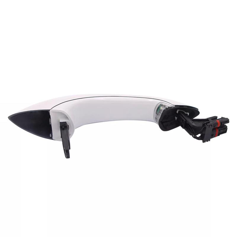 51217231932 White Car Front Right Exterior Door Handle with LED Fit for BMW 5 Series F01 F04 F06 F07 F10 F11 F12 F13