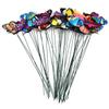 50/100Pcs Colorful Simulation Butterfly Flowerpot Decoration Gardening Ornament Plant Home Decor