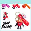Bad Bunny Keychain Toy Cute Love Heart Bag Pendant Kids Xmas Gift Decor