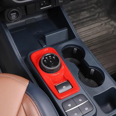 For Ford Maverick 2026-2026 ABS Carbon Fiber/Matte black/Red Style Car Center Console Gear Shift Panel Cover Trim Accessories