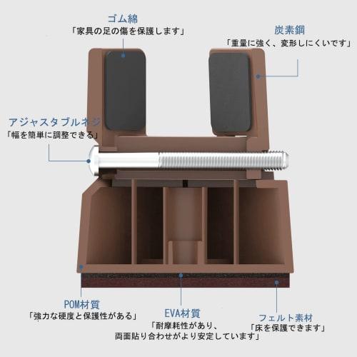 Ezprotekt Table Leg Extensions for Kotatsu/Desks, Height Adjustable, Set of 4, Increases Height by 100mm, Adjustable Width, 22mm-40mm, Compatible with