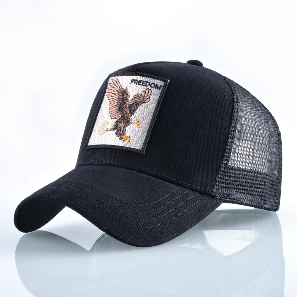 Animal Embroidery Baseball Cap Male Truck Driver Hat Female Cap Outdoor Net Hat