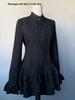 Gothic Lace Waist-Cinching Dress - Slimming & Versatile, Petite Autumn 2025 Style