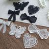 Bowknot Lace Applique Trim Handmade DIY Lace Fabric  for Bags Hair Clips Hair Decor