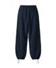 PRINOAR String Single-Pleat Wide Pants - Navy