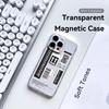 Fashion Street S-Skinarma Phone Case For iPhone 17 16 15 14 13 12 Pro Max Plus With Magnetic Crystal Clear Case Wireless Charge