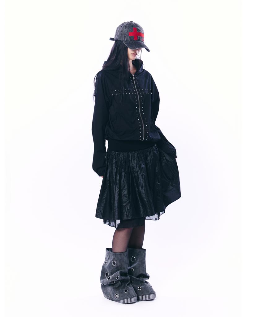 SETUP-EXE Cross Logo Ball Cap / Black Denim