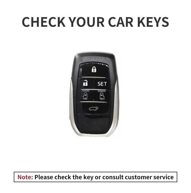 Car Smart Remote Key Case Cover Bag For Toyota Vellfire Alphard 30 Series 2 Voxy Noah Esquire Harrier Previa Keyring Accessories WI2