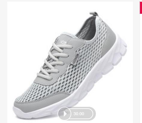 Export spring trendy men's shoes sports and leisure running shoes Korean version breathable and lightweight mesh shoes