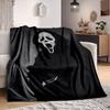 1pc Ghostface Mask Blanket Lightweight Flannel Blanket Throw Blanket For Sofa, Bed, Travel, Camping, Livingroom, Office, Couch