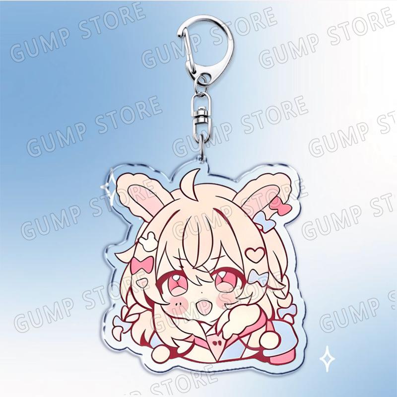 

Popular Game Cute Characters Keychain for Accessories Gaming Figures Keyring Key Chain Jewelry Fans Friends Gamer Gifts