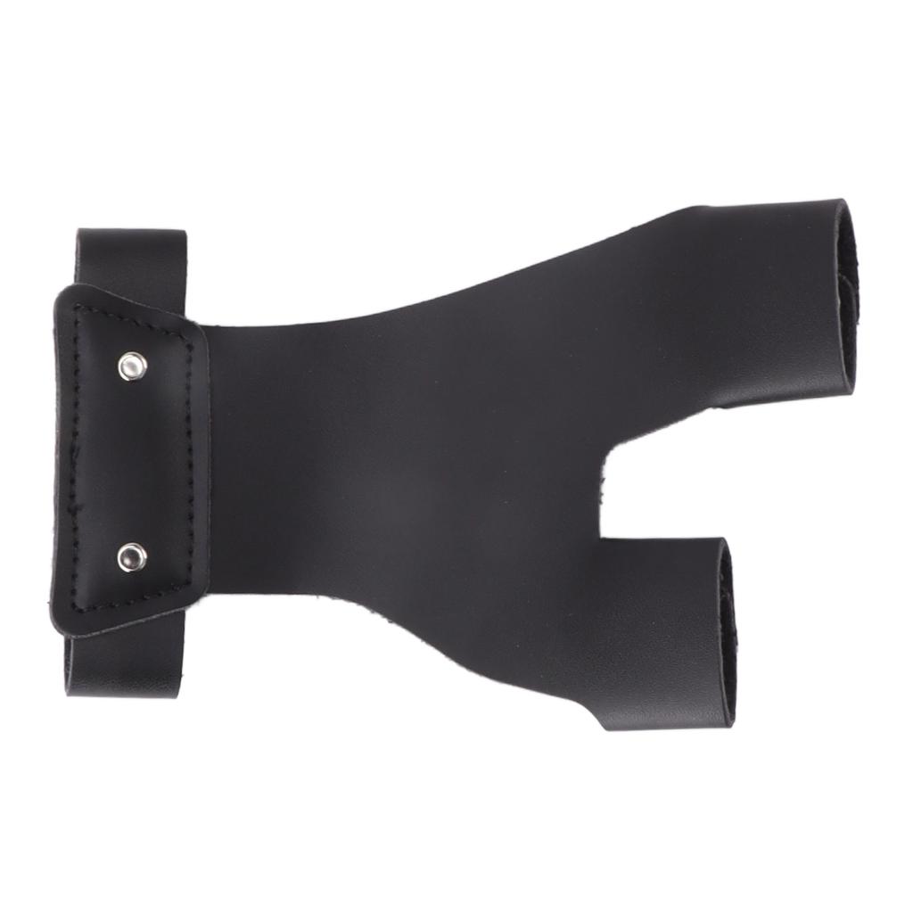 Archery Hand Guard Protector Artificial Leather Comfortable   2 Finger Archery Protective Glove for Archers