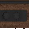 Nightstand Brown Oak Look 41 X 28 X 76 Cm Engineered Wood