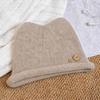 Windproof Pull-On Beanie Thick Warm Cold Weather Cap Casual Knit Beanie Hat  for Women