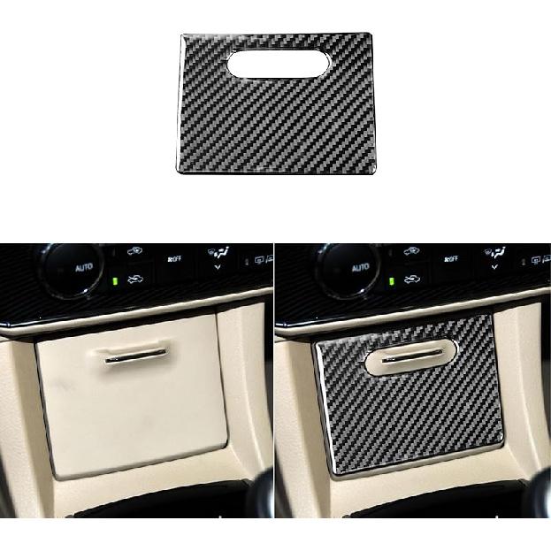 Echte Premium-Kohlefaser-Auto-Mittelkonsolen-Schaltknauf-Panel-Rahmenverkleidung Weicher Aufkleber Kompatibel mit Toyota Corolla/Levin 2014 2015 2016 2017 2018