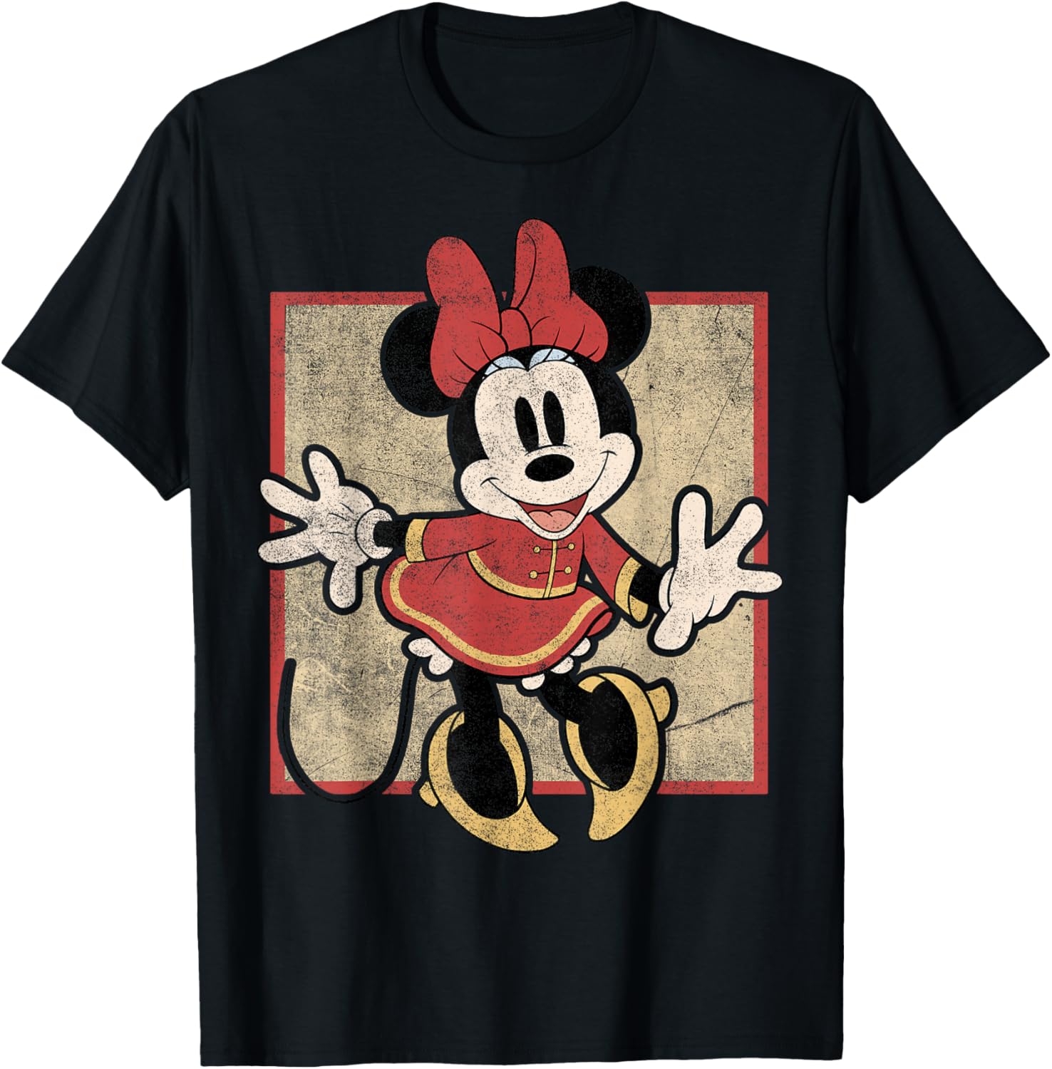 Hot Fashion Casual Disney Mickey and Friends Lunar New Year Minnie Vintage T-Shirt S-4XL Summer L