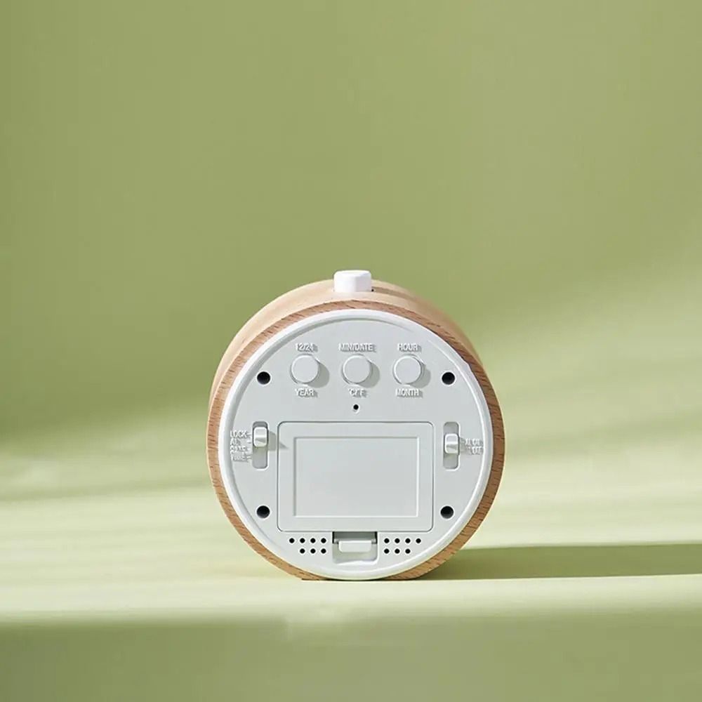 Nordic Style Multifunctional Electronic Clock Round/Square LCD Digital Table Clock  Bedroom