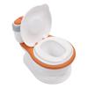 Potty Training Toilet Splash Guard Portable Toddler Potty Chair with Flushing Sound Tissue Dispenser for Baby Kids