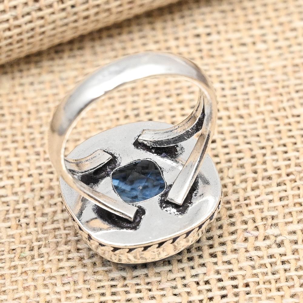 Tanzanite Gemstone 925 Sterling Silver Handmade Beautiful Jewelry Ring