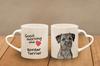 Border Terrier - Cup with a Dog, Adorable Cup with a Heart-shaped Handle, Universal Gift from the Art-Dog Brand