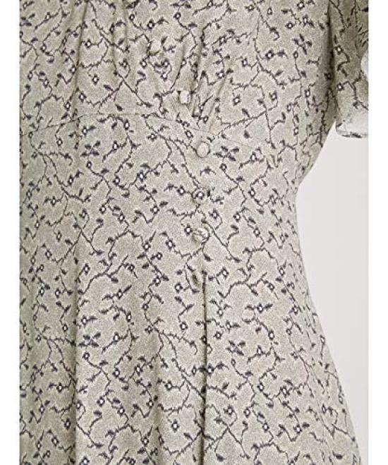 FRAY Print Flare MNT 1 I.D. Women's Cache-Coeur Dress, FWFO211901,