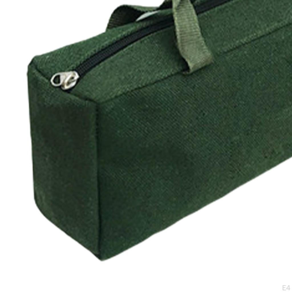 Canvas Tool Bag with Easy Access Zipper Closure for Tradesmen