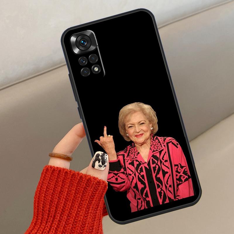 

Betty White Golden Case For Xiaomi Redmi Note 14 13 12 11 10 15 Pro Plus Cover For Redmi 15 C 13C 10C 12C 14C Redmi 14C