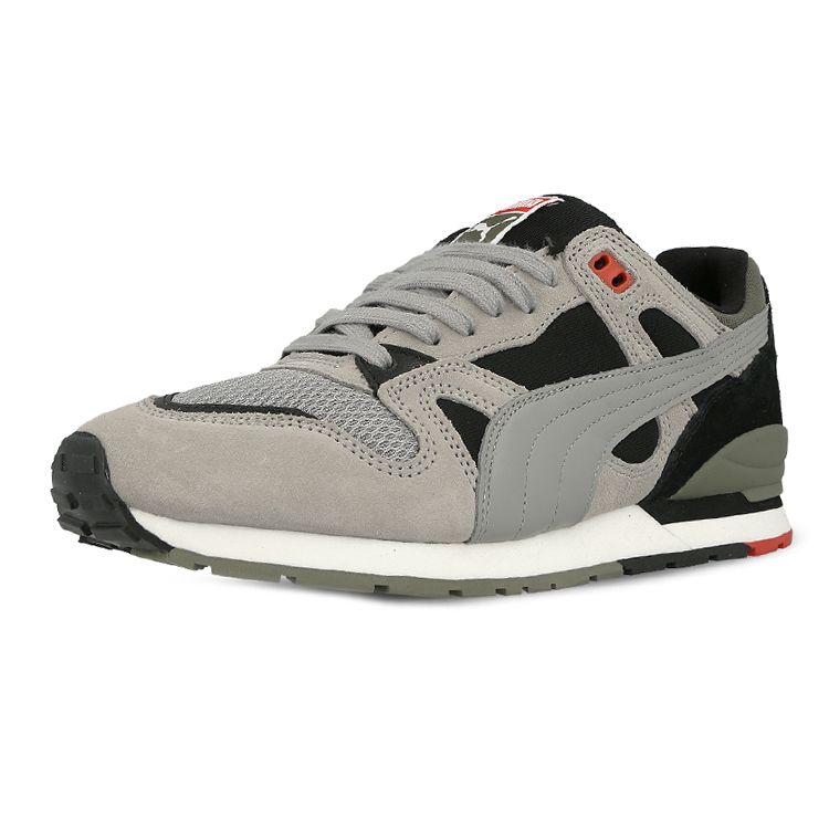 Puma Duplex Streetblock Shock Absorbing Non-Slip Wear-Resistant Low-Top Running Shoes Unisex Sneaker Gray Black Green 363137-02