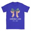 Anniversary USA TShirt Summer  Novelty T Shirts Unisex  Cotton O Neck Oversize Tees ShortSleeved Vintage Tshirt