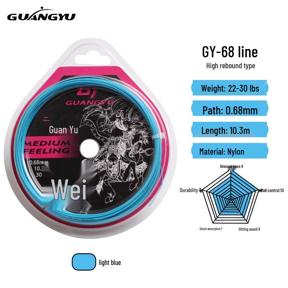 

High Rebound Competition Badminton String - High Tension, Elasticity, Club Special світло-синій колір