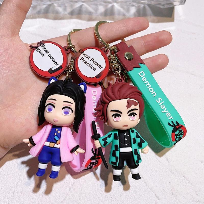 Demon Slayer Figure Ground Temperature Home Tea Stove Tanjiro Nezuko Money Model Pendant Demon Slayer Home Tea Fan Technique