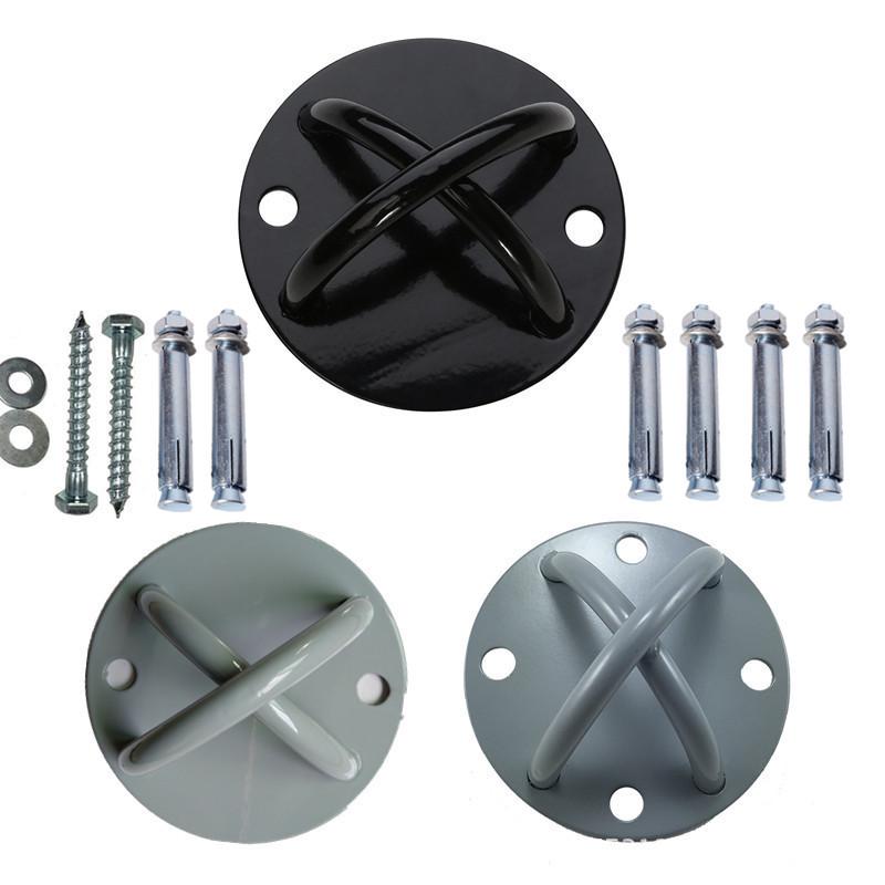 

Монтажний комплект для гамака та гойдалки для повітряної йоги 2-hole with expansion + wood screws сірий колір