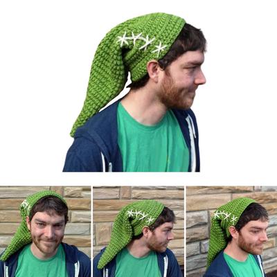Partyhut Frohe Weihnachten Strickmütze für Festival Familienzusammenkunft Partygeschenk Requisiten Hut Feiertagsmütze Grün Weihnachtsmannmütze