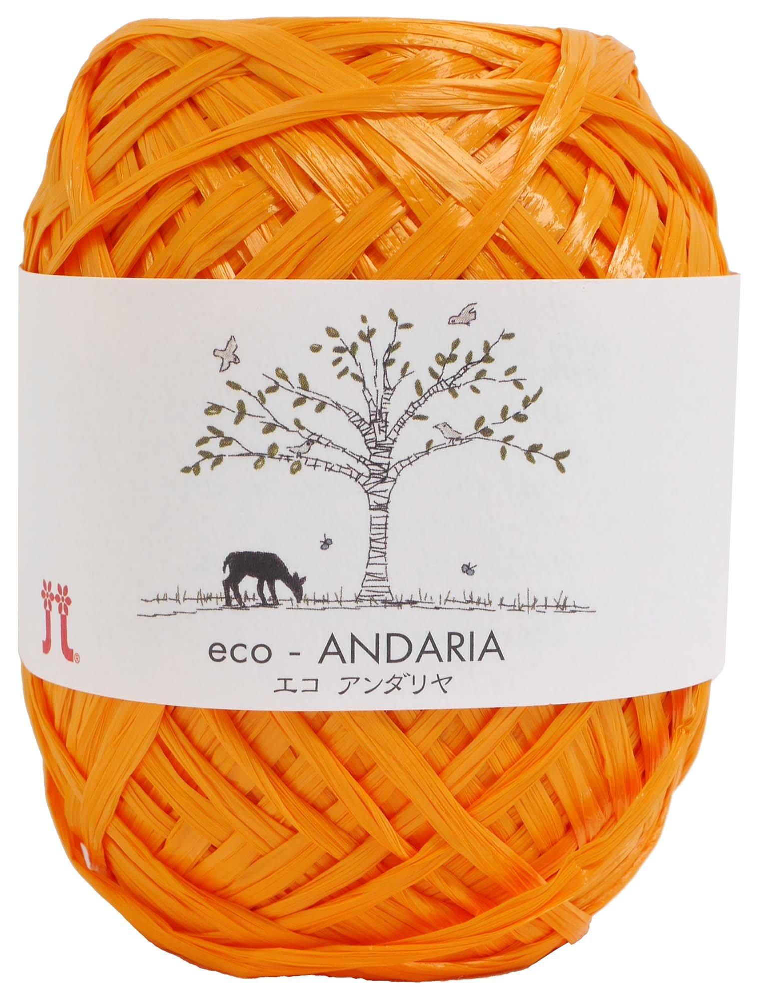 

Hamanaka Eco Andaria Medium Pack of 0200 Craft, Thick, Col. 98, Orange, 40g, Approx. 80m, 5,