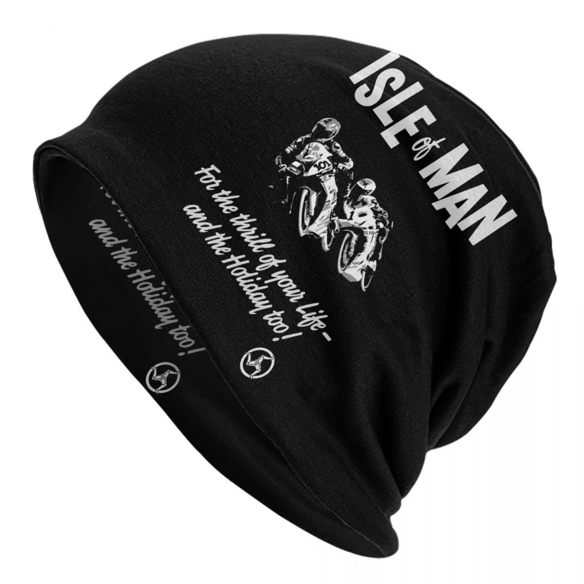 

Мотоцикл Спорт Isle Of Man TT Races Skullies Beanies Кепки Модні зимові теплі унісекс жіночі в’язані шапки Дорослі унісекс капелюшки Beanies Hat