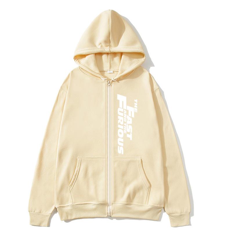 Women Zip Hoodie Pocket Long Sleeve Oversize  Printing Women Sweatshirt Autumn Winter Loose High Quality Zip Hoodies Letter styles Hooded