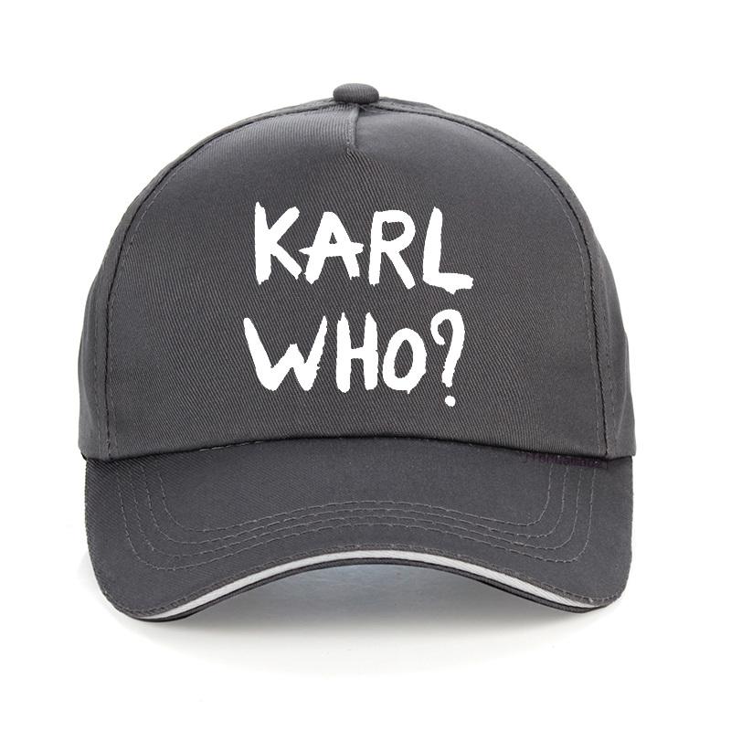 Rolig Unisex Dam Nyhet Sällsynt KARL VEM Tryck Unisex Basebollkeps sommar Ledig Unisex dam justerbar Snapback keps