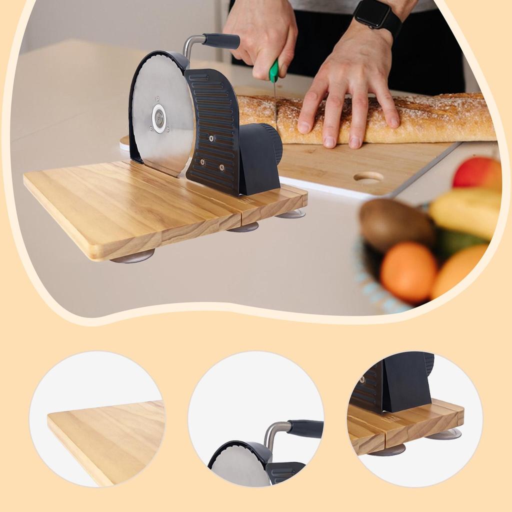 Manuelle Brotschneidemaschine mit Handkurbel Klassisch für selbstgemachte Sauerteigbrote Brot