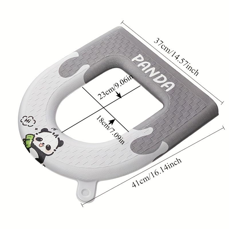 EVA Drop Toilet Seat Household Toilet Seat Seat Four Seasons Universal Toilet Cover Washable Foam Toilet Cover серый